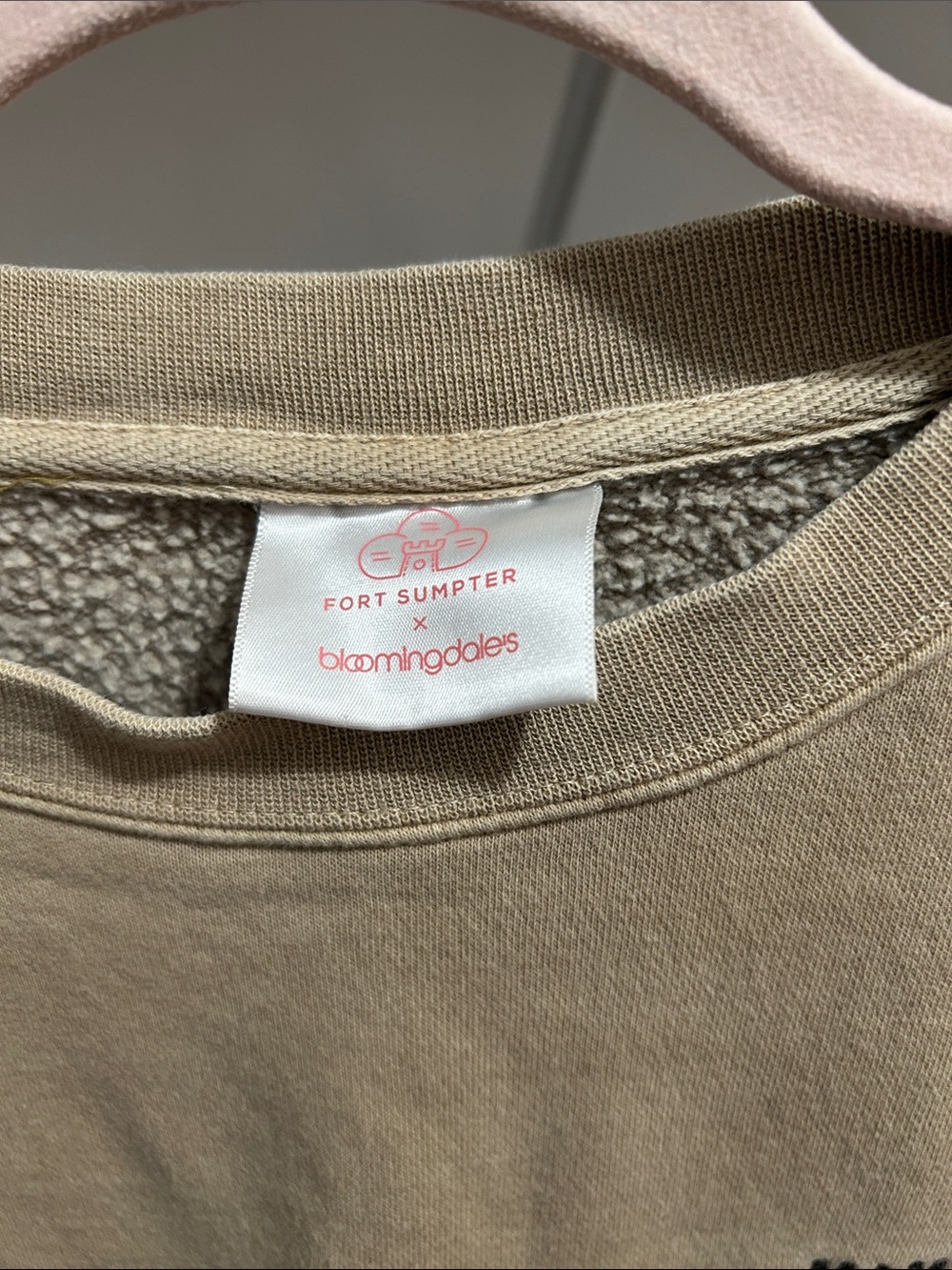 Bloomingdale's Beige 'Mama' Teddy Bear Crewneck Sweatshirt - Picture 2 of 4